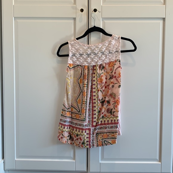 Style & Co pink floral tank - Picture 2 of 2